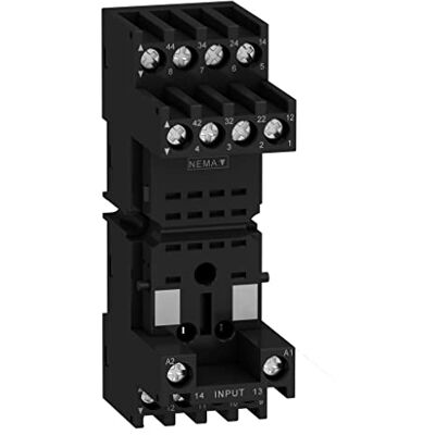 Schneider Electric Schneider RXZE2 M114 M Socket for Miniature Relay with Mixed Contacts – Connectors, 37 mm Width, 10 A Thermal Intensity, 250 V Schneider Electric Schneider RXZE2 M114 M Socket for Miniature Relay with Mixed Contacts – Connectors, 37 mm Width, 10 A Thermal Intensity, 250 V