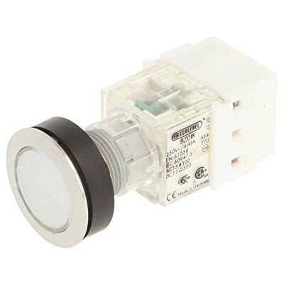 Schlegel 23.000.508 Push Button Stainless Steel, Clear Button Cap, Push Contact Sensor 1 Opener/1 N/O Contact, Screw Connection Schlegel 23.000.508 Push Button Stainless Steel, Clear Button Cap, Push Contact Sensor 1 Opener/1 N/O Contact, Screw Connection