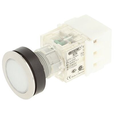 Schlegel 23.000.462 Push Button Stainless Steel, Push Button Cap, White, Push Contact Sensor 1 N/O Contact, Screw Connection Schlegel 23.000.462 Push Button Stainless Steel, Push Button Cap, White, Push Contact Sensor 1 N/O Contact, Screw Connection