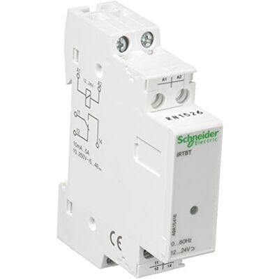 Schneider Electric Schneider A9A15416 35734 Coupling Relay Low Voltage Signal iRTBT, 10mA/10VDC, 5A/250VAC, 12-24VAC/DC, Black Schneider Electric Schneider A9A15416 35734 Coupling Relay Low Voltage Signal iRTBT, 10mA/10VDC, 5A/250VAC, 12-24VAC/DC, Black