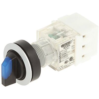 Schlegel Club 23.001.164 Light Switch, Latching, 2 Positions Momentary Contact Sensor LED Lamp Holder t5,5 K 2 normally open contacts 24 V, SCREW Connector, Blue/Silver (Pack of 2) Schlegel Club 23.001.164 Light Switch, Latching, 2 Positions Momentary Contact Sensor LED Lamp Holder t5,5 K 2 normally open contacts 24 V, SCREW Connector, Blue/Silver (Pack of 2)