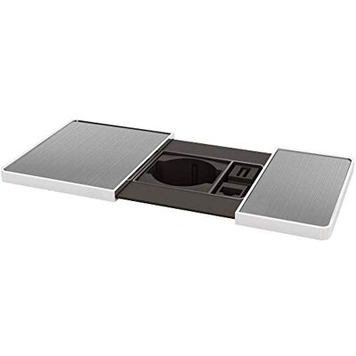 KOPP VersaPad edelstahl - Power Socket with USB - 2m, Gray KOPP VersaPad edelstahl - Power Socket with USB - 2m, Gray