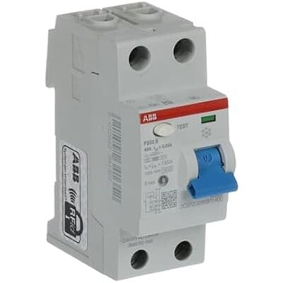 ABB Protecta Plus F202 B-40/0.03 Residual Current Circuit Breaker • 2 Pole • 40A • Type B • 30mA • RCCB • DIN Rail • F200 Series • Earth Fault Protection • 2CSF202568R1400 ABB Protecta Plus F202 B-40/0.03 Residual Current Circuit Breaker • 2 Pole • 40A • Type B • 30mA • RCCB • DIN Rail • F200 Series • Earth Fault Protection • 2CSF202568R1400
