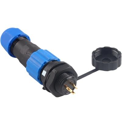 yanwuwa SP13 Aviation Plug and Socket Set with IP68 Waterproof, 3 PIN Easy Installation Cable Connector for Various Outdoor Electrical Devices, Secure Outdoor Electrical yanwuwa SP13 Aviation Plug and Socket Set with IP68 Waterproof, 3 PIN Easy Installation Cable Connector for Various Outdoor Electrical Devices, Secure Outdoor Electrical