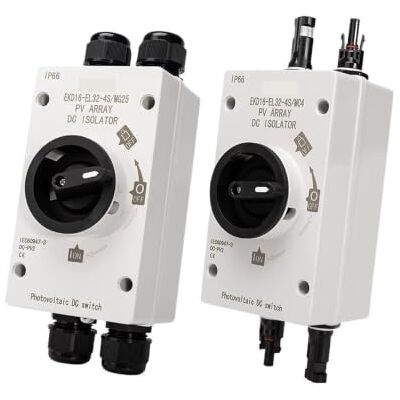 X psblty PV Isolation Switch 4P DC 32A IP66 Waterproof 1200V Outdoor For Photovaltaic System Rotating Handle EKD16(EKD16-EL32-MC4) X psblty PV Isolation Switch 4P DC 32A IP66 Waterproof 1200V Outdoor For Photovaltaic System Rotating Handle EKD16(EKD16-EL32-MC4)