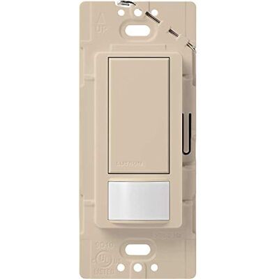LUTRON Master Switch with Motion Sensor, MS-OPS2-TP 250.0W LUTRON Master Switch with Motion Sensor, MS-OPS2-TP 250.0W