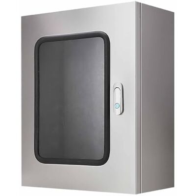 SXKLYRF Electrical Box 304 Stainless Steel, IP65 Waterproof Electrical Enclosure, Outdoor/Indoor Lockable Junction Box with Visible Window and Mounting Plate(25x30x15cm/10X12X6in) SXKLYRF Electrical Box 304 Stainless Steel, IP65 Waterproof Electrical Enclosure, Outdoor/Indoor Lockable Junction Box with Visible Window and Mounting Plate(25x30x15cm/10X12X6in)