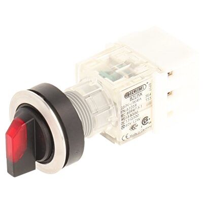 Schlegel Club 23.001.362 Light 2 Positions Selector Latching Stainless Steel Contact Button Sensor LED Lamp Holder t5,5 K 1 N/O Contact 24 V, SCREW ON, RED (Pack of 2) Schlegel Club 23.001.362 Light 2 Positions Selector Latching Stainless Steel Contact Button Sensor LED Lamp Holder t5,5 K 1 N/O Contact 24 V, SCREW ON, RED (Pack of 2)