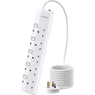 PARTH - 5m Lead - Surge Protection - Extension Lead PARTH - 5m Lead - Surge Protection - Extension Lead