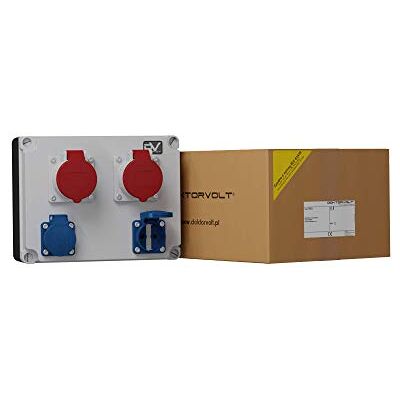 Zone FRED Power Distributor 2 x 230 V 2 x 16 A CEE Mennekes Sockets Wall Distributor Garden Distributor Wall Socket Distributor Doctor Voltage Zone FRED Power Distributor 2 x 230 V 2 x 16 A CEE Mennekes Sockets Wall Distributor Garden Distributor Wall Socket Distributor Doctor Voltage