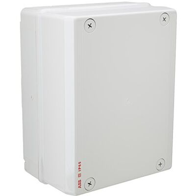ABB IP65 Junction Box • Fully Dust Sealed Enclosure • Waterproof Electric Cable Connector Unit • Shockproof Adaptable Indoor/Outdoor Box • 275 x 220 x 140mm ABB IP65 Junction Box • Fully Dust Sealed Enclosure • Waterproof Electric Cable Connector Unit • Shockproof Adaptable Indoor/Outdoor Box • 275 x 220 x 140mm