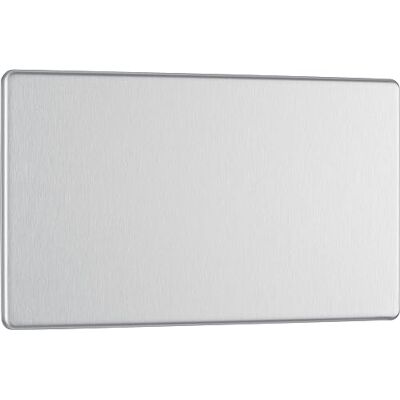 British General Nexus Flatplate Screwless 2 Gang Double Blank Plate - Electrical Plate British General Nexus Flatplate Screwless 2 Gang Double Blank Plate - Electrical Plate