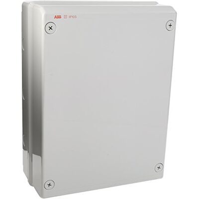 ABB IP65 Junction Box • Fully Dust Sealed Enclosure • Waterproof Electric Cable Connector Unit • Shockproof Adaptable • Indoor/Outdoor Box • 275 x 370 x 140mm ABB IP65 Junction Box • Fully Dust Sealed Enclosure • Waterproof Electric Cable Connector Unit • Shockproof Adaptable • Indoor/Outdoor Box • 275 x 370 x 140mm
