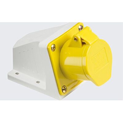 Knightsbridge INAV003 110 V IP44 16 A Angled Surface Mount Socket Knightsbridge INAV003 110 V IP44 16 A Angled Surface Mount Socket