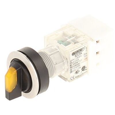 Schlegel Club 23.001.341 Light 2 Positions Selector Latching Stainless Steel Contact Button Sensor LED Lamp Holder t5,5 K 1 N/O Contact 24 V, SCREW TERMINALS – Yellow (Pack of 2) Schlegel Club 23.001.341 Light 2 Positions Selector Latching Stainless Steel Contact Button Sensor LED Lamp Holder t5,5 K 1 N/O Contact 24 V, SCREW TERMINALS – Yellow (Pack of 2)