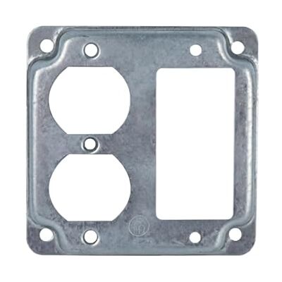 CNERIIE Outlet Cover Plate for Wall Outlets, 4x4Inch, Combination Panel Electrical Enclosures Covers for Home Wiring,, Rustproof Surfaces Mount Junction Box Cover CNERIIE Outlet Cover Plate for Wall Outlets, 4x4Inch, Combination Panel Electrical Enclosures Covers for Home Wiring,, Rustproof Surfaces Mount Junction Box Cover