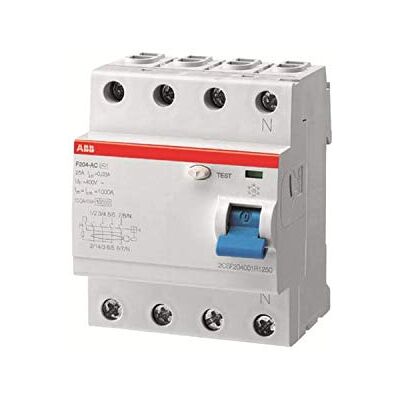 ABB F204A-63/0.03APR 4 Pole Residual Current devices RCD, 63 Amp Current, 30mA (2CSF204401R1630) ABB F204A-63/0.03APR 4 Pole Residual Current devices RCD, 63 Amp Current, 30mA (2CSF204401R1630)