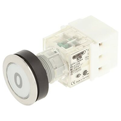 Schlegel 23.000.575 Push Button Stainless Steel, Clear Button Cap, Identification Plate 0, Push Contact Sensor, 2 NO Contact and Screw Connection Schlegel 23.000.575 Push Button Stainless Steel, Clear Button Cap, Identification Plate 0, Push Contact Sensor, 2 NO Contact and Screw Connection
