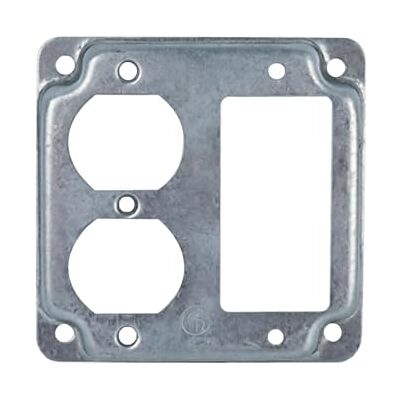 CNERIIE Outlet Cover Plate for Wall Outlets, 4x4Inch, 2 Rectangular Panel Electrical Enclosures Covers for Home Wiring,, Rustproof Surfaces Mount Junction Box Cover CNERIIE Outlet Cover Plate for Wall Outlets, 4x4Inch, 2 Rectangular Panel Electrical Enclosures Covers for Home Wiring,, Rustproof Surfaces Mount Junction Box Cover