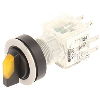Schlegel Club 23.001.371 Light Switch, Latching, Stainless Steel, 3 Positions Momentary Contact Sensor LED Lamp Holder t5,5 K 1 Closer + 1 opener 24 V Yellow (Pack of 2) Schlegel Club 23.001.371 Light Switch, Latching, Stainless Steel, 3 Positions Momentary Contact Sensor LED Lamp Holder t5,5 K 1 Closer + 1 opener 24 V Yellow (Pack of 2)
