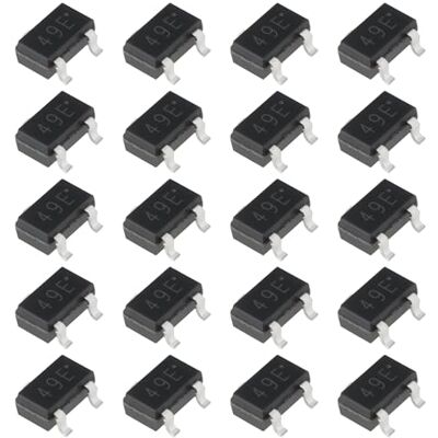 OTOTEC 20PCS SMD Linear Hall Effect Sensor Switch 49E SS49E AH49E Compatible with Motor Control Reading Magnetic Codes OTOTEC 20PCS SMD Linear Hall Effect Sensor Switch 49E SS49E AH49E Compatible with Motor Control Reading Magnetic Codes