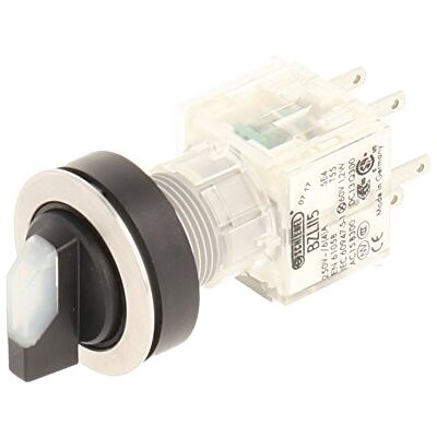 Schlegel Club 23.001.353 Light 2 Positions Selector Latching Stainless Steel Contact Button Sensor LED Lamp Holder t5,5 K 2 normally open contacts 24 V, Clear Schlegel Club 23.001.353 Light 2 Positions Selector Latching Stainless Steel Contact Button Sensor LED Lamp Holder t5,5 K 2 normally open contacts 24 V, Clear