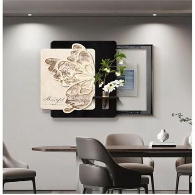 LINGDSWULING Frame Hidden Circuit Breaker Panel Decorative Wall Breaker Box Cover Creative Switch Box Easy to Hang for Living Room Hallway(45x55cm/17.72x21.65in) LINGDSWULING Frame Hidden Circuit Breaker Panel Decorative Wall Breaker Box Cover Creative Switch Box Easy to Hang for Living Room Hallway(45x55cm/17.72x21.65in)