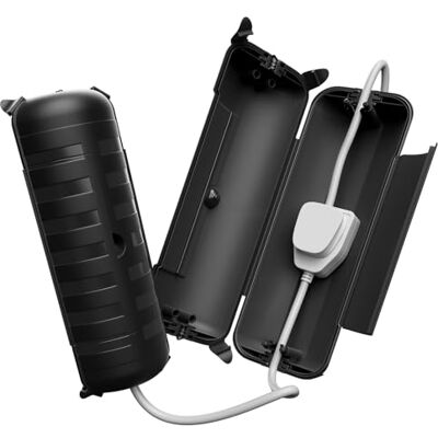 Restmo Outdoor Electrical Box IP44 Waterproof, Weatherproof Box, Black 29 × 11 × 7.5cm, 2-Pack Weatherproof Extension Lead Covers, Safety Seal Enclosure for Holiday Lights, LED Strips, Power Tools Restmo Outdoor Electrical Box IP44 Waterproof, Weatherproof Box, Black 29 × 11 × 7.5cm, 2-Pack Weatherproof Extension Lead Covers, Safety Seal Enclosure for Holiday Lights, LED Strips, Power Tools
