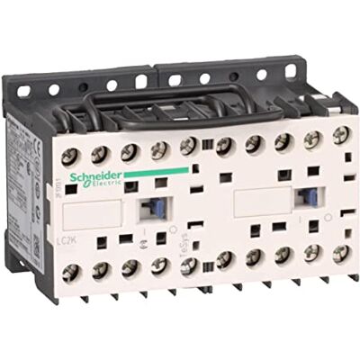 Schneider Electric , TeSys K, LC2K0901B7, Reversing contactor 3P AC-3 440 V 9 A 1 NC 24 V AC coil Schneider Electric , TeSys K, LC2K0901B7, Reversing contactor 3P AC-3 440 V 9 A 1 NC 24 V AC coil