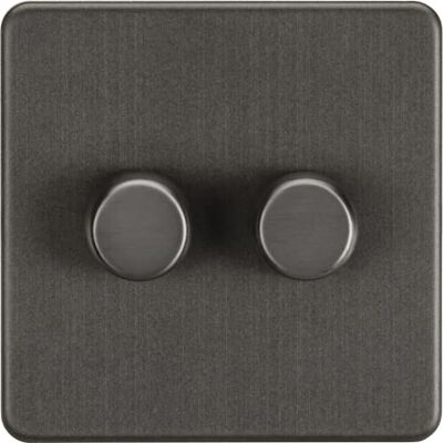 Knightsbridge 2G 2-way 10-200W (5-150W LED) Intelligent dimmer Smoked Bronze Knightsbridge 2G 2-way 10-200W (5-150W LED) Intelligent dimmer Smoked Bronze