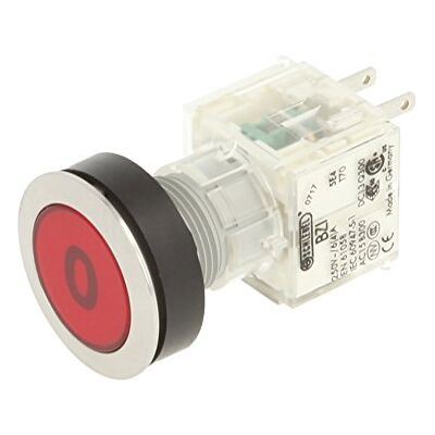 Schlegel 23.000.552 Push Button Stainless Steel, Button Cap, Red, Name Plate 0, Push Contact Sensor 1 NO Contact Schlegel 23.000.552 Push Button Stainless Steel, Button Cap, Red, Name Plate 0, Push Contact Sensor 1 NO Contact