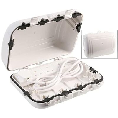 PRO ELEC IP64 Outdoor Enclosure with 4 Gang 2 m Extension Lead White PRO ELEC IP64 Outdoor Enclosure with 4 Gang 2 m Extension Lead White