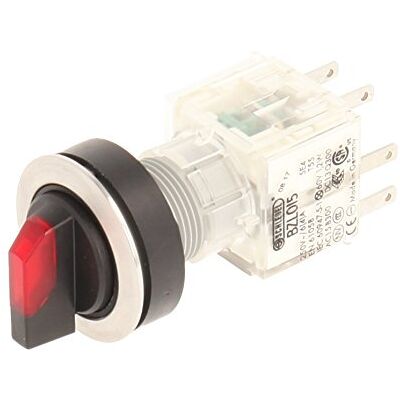 Schlegel Club 23.001.361 Light 2 Positions Selector Latching Stainless Steel Contact Button Sensor LED Lamp Holder t5,5 K 1 Closer + 1 opener 24 V – Red (Pack of 2) Schlegel Club 23.001.361 Light 2 Positions Selector Latching Stainless Steel Contact Button Sensor LED Lamp Holder t5,5 K 1 Closer + 1 opener 24 V – Red (Pack of 2)