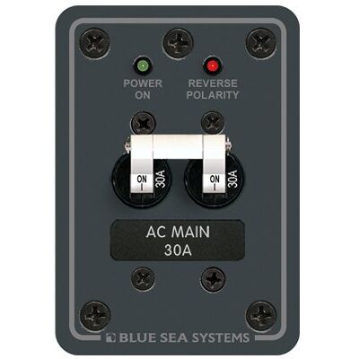 Blue Sea Systems 8077 Ac Main Only Toggle Circuit Breaker Panel Blue Sea Systems 8077 Ac Main Only Toggle Circuit Breaker Panel