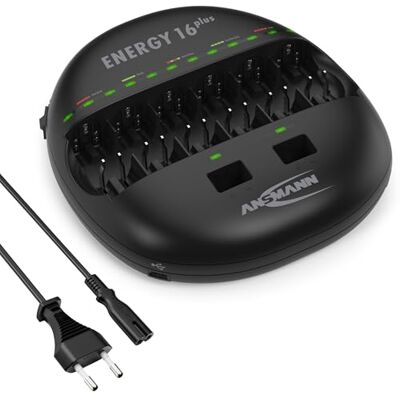 Ansmann Energy 16 Plus – fast charger for AAA, AA, C, D, 9V & USB - Test & Ošetřovací Ansmann Energy 16 Plus – fast charger for AAA, AA, C, D, 9V & USB - Test & Ošetřovací