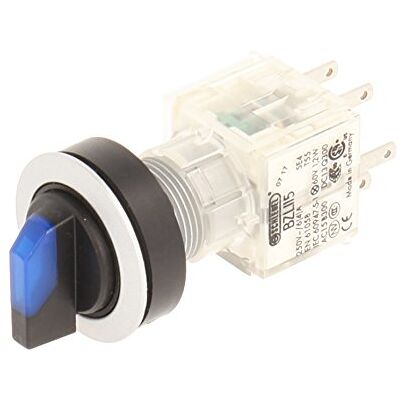 Schlegel Club 23.001.195 Light Switch, Latching, 3 Positions Momentary Contact Sensor LED Lamp Holder t5,5 K 2 normally open contacts 24 V – Blue/Silver (Pack of 2) Schlegel Club 23.001.195 Light Switch, Latching, 3 Positions Momentary Contact Sensor LED Lamp Holder t5,5 K 2 normally open contacts 24 V – Blue/Silver (Pack of 2)