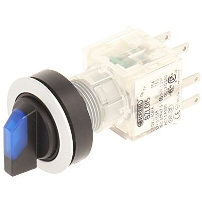 Schlegel Club 23.001.196 Light Switch, Latching, 3 Positions Momentary Contact Sensor LED Lamp Holder t5,5 K 1 Closer + 1 opener 24 V Blue/Silver (Pack of 2) Schlegel Club 23.001.196 Light Switch, Latching, 3 Positions Momentary Contact Sensor LED Lamp Holder t5,5 K 1 Closer + 1 opener 24 V Blue/Silver (Pack of 2)