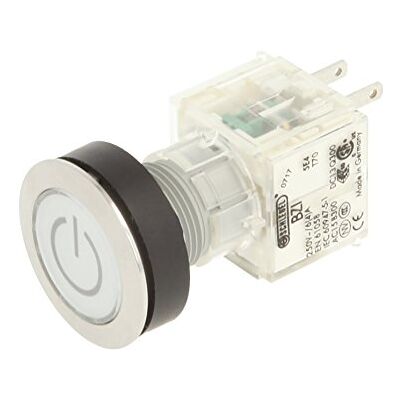Schlegel 23.000.728 Push Button Stainless Steel, Clear Button Cap, Identification Plate Symbol On/Off, Push Contact Sensor 1 NO Contact Schlegel 23.000.728 Push Button Stainless Steel, Clear Button Cap, Identification Plate Symbol On/Off, Push Contact Sensor 1 NO Contact