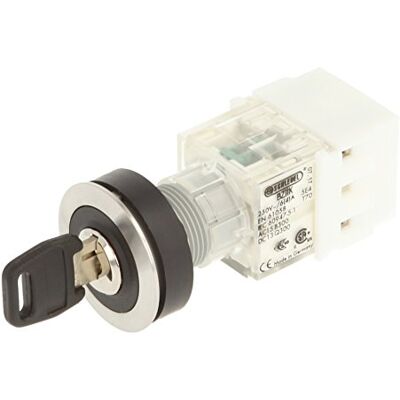 Schlegel 23.001.528 Key Switch Stainless Steel Locking 3 Positions 9-12 15 o'clock, Push Contact Sensor 2 N/O Contacts, Screw Connection Schlegel 23.001.528 Key Switch Stainless Steel Locking 3 Positions 9-12 15 o'clock, Push Contact Sensor 2 N/O Contacts, Screw Connection