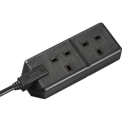 Masterplug EXS1324B - 4 m - 2-Gang - Black - Extension Lead Masterplug EXS1324B - 4 m - 2-Gang - Black - Extension Lead