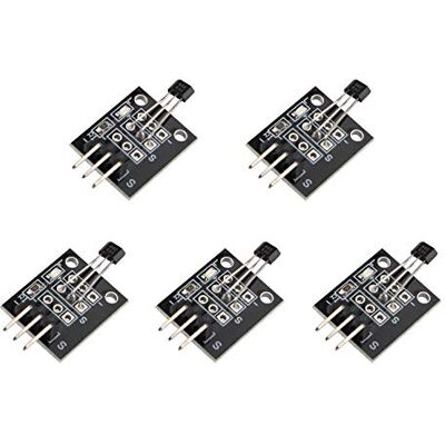 HALJIA 5Pcs KY-003 Hall Effect Magnetic Sensor Module DC 5V Compatible with Arduino PIC AVR Smart Cars HALJIA 5Pcs KY-003 Hall Effect Magnetic Sensor Module DC 5V Compatible with Arduino PIC AVR Smart Cars