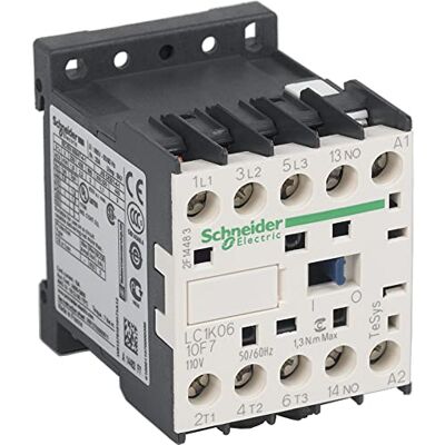 Schneider Electric LC1K0610F7 TeSys K Contactor 6A 110V Schneider Electric LC1K0610F7 TeSys K Contactor 6A 110V