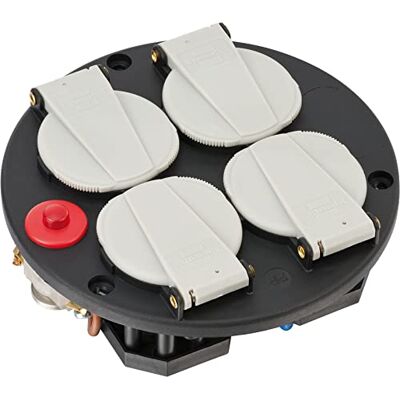 Brennenstuhl Plug Socket Mounting Plate 4-Way IP20 230 V/16 A with Thermostat, 1081080 Brennenstuhl Plug Socket Mounting Plate 4-Way IP20 230 V/16 A with Thermostat, 1081080