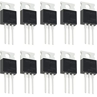 ECSiNG 10x N-Channel IRF540N MOSFET Transistor ESD Rated TO-220 33A 100V 3Pin International Rectifier Power for Home Industry and DIY ECSiNG 10x N-Channel IRF540N MOSFET Transistor ESD Rated TO-220 33A 100V 3Pin International Rectifier Power for Home Industry and DIY