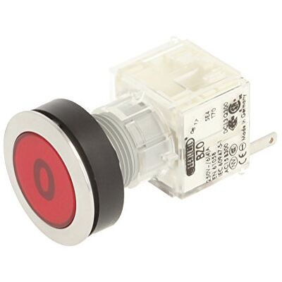 Schlegel 23.000.560 Push Button Stainless Steel, Button Cap Red, Label 0, Push Contact Sensor 1 Opener Schlegel 23.000.560 Push Button Stainless Steel, Button Cap Red, Label 0, Push Contact Sensor 1 Opener