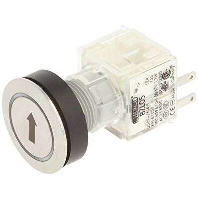 Schlegel Club 23.000.883 Push Button Stainless Steel, Ring Lighting – Arrow Symbol Illuminated Momentary Contact 1 N, 24 V LED, White Schlegel Club 23.000.883 Push Button Stainless Steel, Ring Lighting – Arrow Symbol Illuminated Momentary Contact 1 N, 24 V LED, White