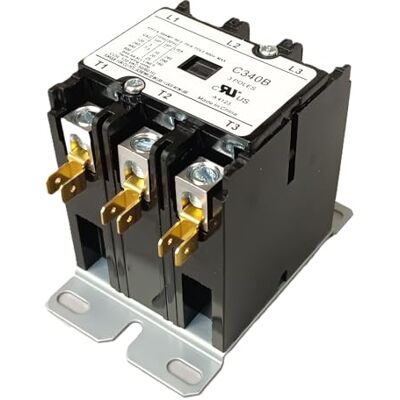 Packard C340B 3 Pole 40 Amp Contactor 120 Volt Coil Contactor Packard C340B 3 Pole 40 Amp Contactor 120 Volt Coil Contactor