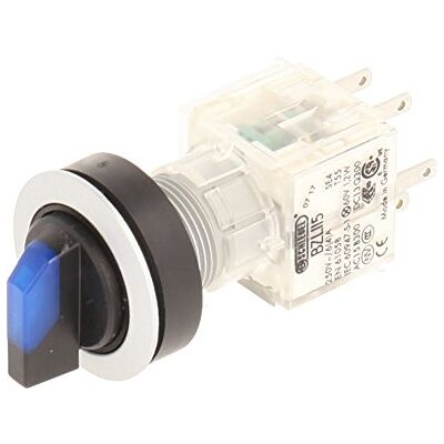 Schlegel Club 23.001.215 Light Selector Latching rastend, 3 Positions Momentary Contact Sensor 2 Closers With Lamp Socket t5,5 K, LED, 24 V, BLUE/SILVER Schlegel Club 23.001.215 Light Selector Latching rastend, 3 Positions Momentary Contact Sensor 2 Closers With Lamp Socket t5,5 K, LED, 24 V, BLUE/SILVER