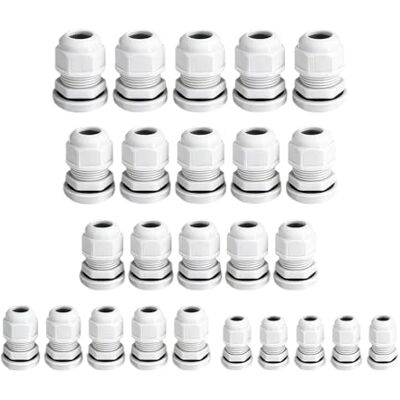 Hzomif Waterproof Cable Gland Nylon IP68 PG7 PG9 PG11 PG16 3-14mm 100Pcs White(PG11-White) Hzomif Waterproof Cable Gland Nylon IP68 PG7 PG9 PG11 PG16 3-14mm 100Pcs White(PG11-White)
