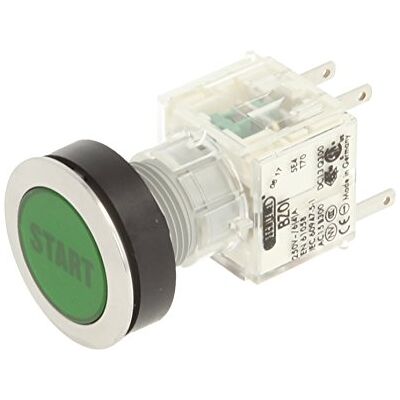 Schlegel 23.000.655 Push Button Stainless Steel, Green Button Cap, Name Plate Start, Push Contact Sensor 1 Opener/1 NO Contact Schlegel 23.000.655 Push Button Stainless Steel, Green Button Cap, Name Plate Start, Push Contact Sensor 1 Opener/1 NO Contact